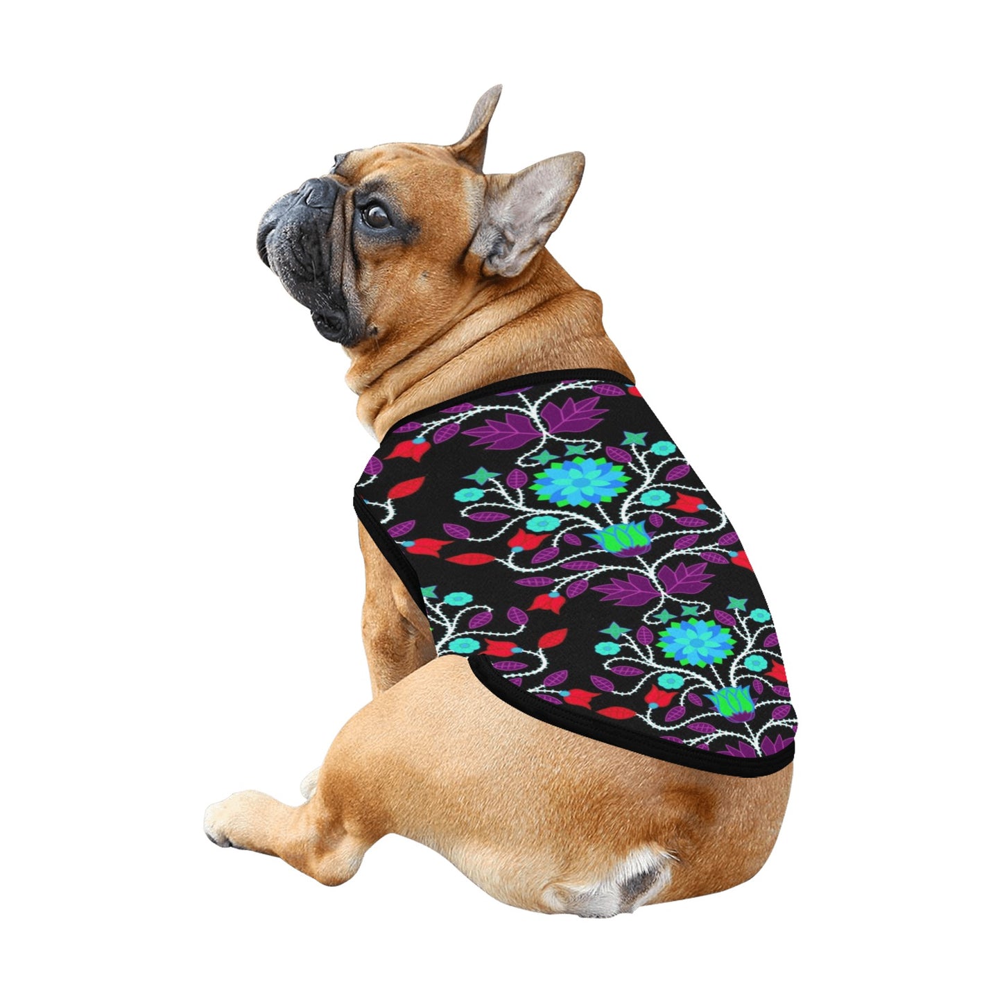 Floral Beadwork Four Clans Winter Pet Tank Top