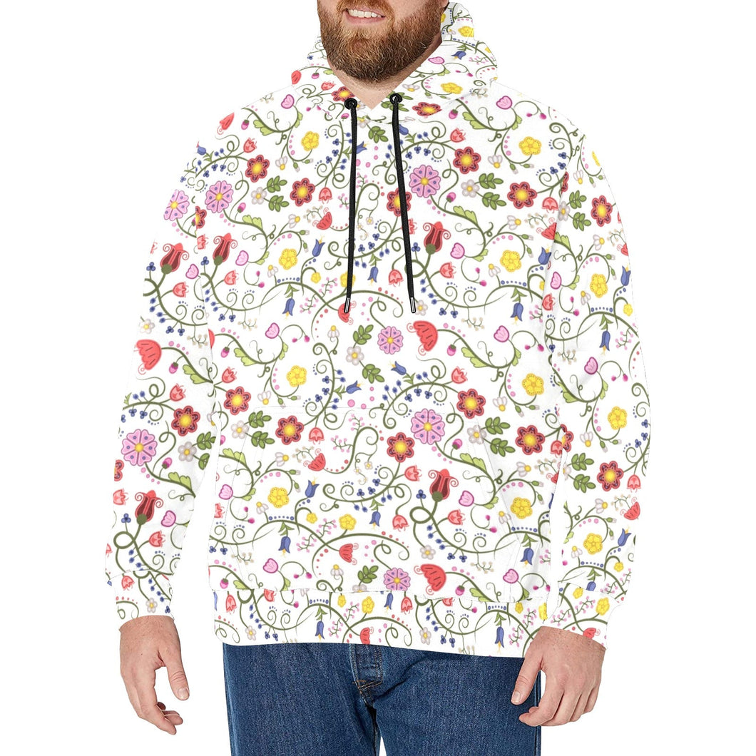 Nipin Blossom Men's Long Sleeve Fleece Hoodie