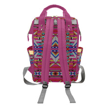 Load image into Gallery viewer, Medicine Blessing Pink Multi-Function Diaper Backpack/Diaper Bag
