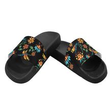 Load image into Gallery viewer, Dragon Lily Noir Men&#39;s Slide Sandals
