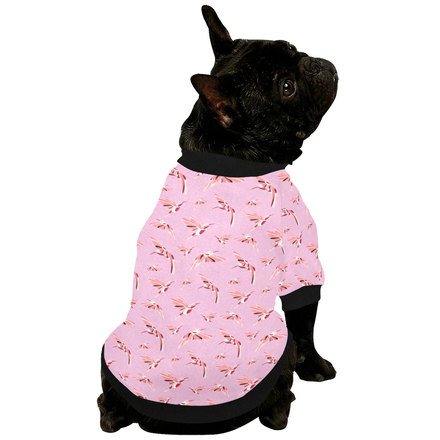 Strawberry Pink Pet Dog Round Neck Shirt