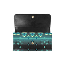 Load image into Gallery viewer, Inspire Green Women&#39;s Trifold Wallet
