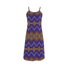 Load image into Gallery viewer, Fire Feather Blue Alcestis Slip Dress
