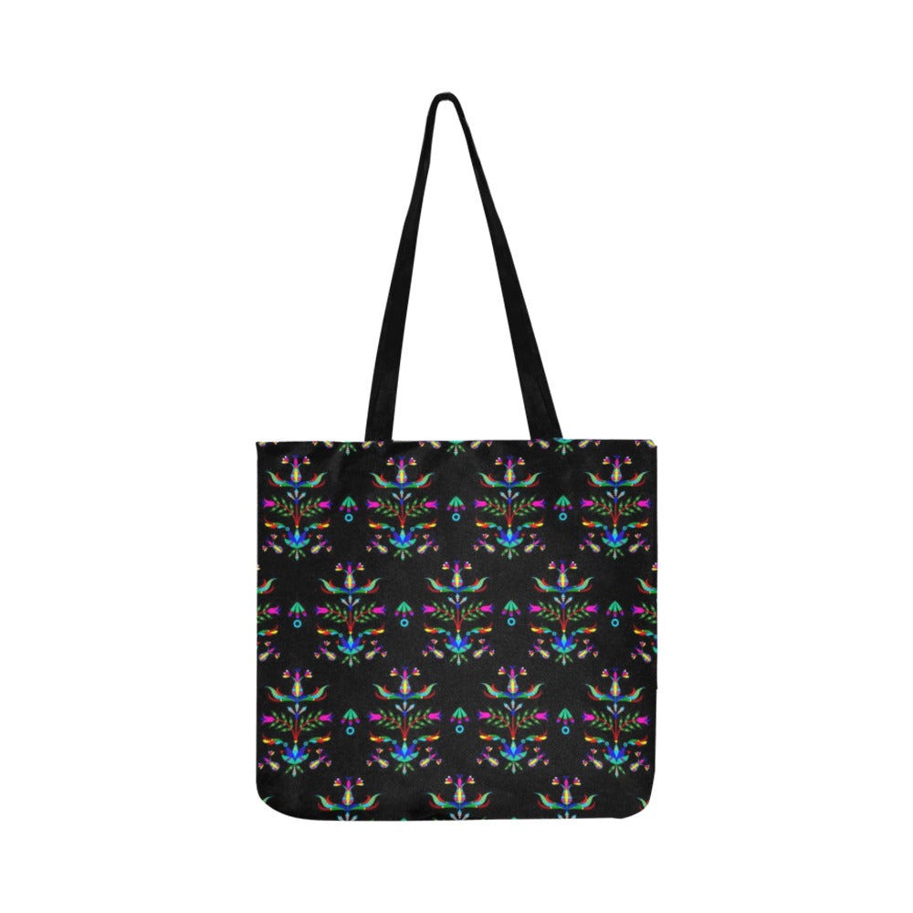 Dakota Damask Black Reusable Shopping Bag
