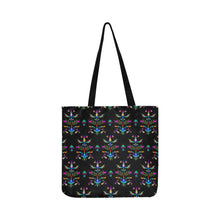 Load image into Gallery viewer, Dakota Damask Black Reusable Shopping Bag
