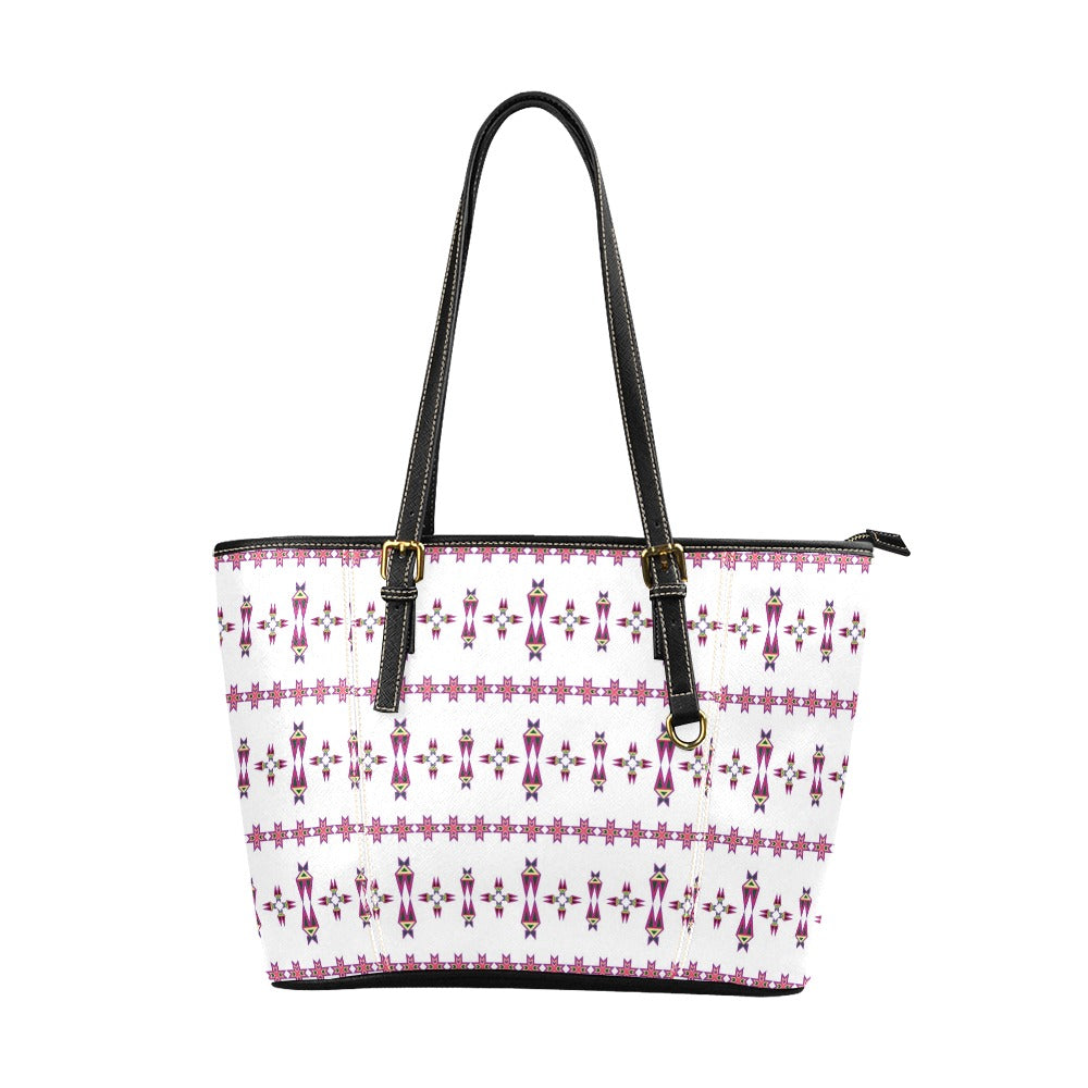 Four Directions Lodge Flurry Leather Tote Bag