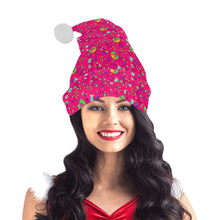 Load image into Gallery viewer, Fleur Indigine Rouge Santa Hat
