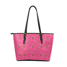 Load image into Gallery viewer, Willow Bee Bubblegum Leather Tote Bag
