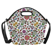 Load image into Gallery viewer, Berry Pop White Neoprene Lunch Bag/Large
