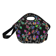 Load image into Gallery viewer, Indigenous Paisley Black Neoprene Lunch Bag/Large
