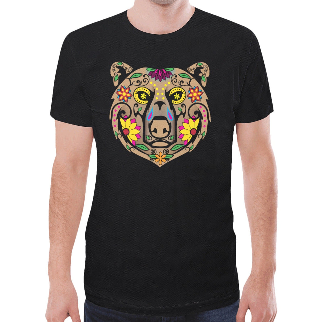 Bear Spirit Guide Black T-shirt for Men