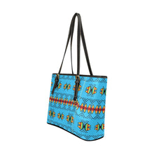 Load image into Gallery viewer, Sacred Trust Sky Leather Tote Bag
