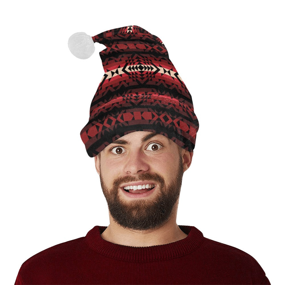 Black Rose Santa Hat