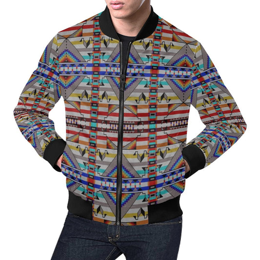 Medicine Blessing White Bomber Jacket for Men