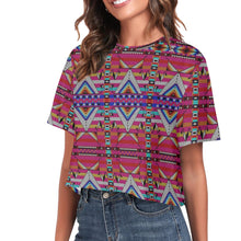 Load image into Gallery viewer, Medicine Blessing Pink Crop Top
