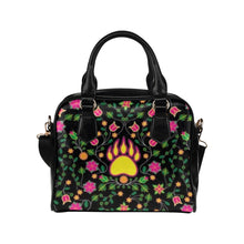 Load image into Gallery viewer, Floral Bearpaw Pink and Yellow Shoulder Handbag
