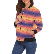 Load image into Gallery viewer, Soleil Indigo Bomber Jacket for Women
