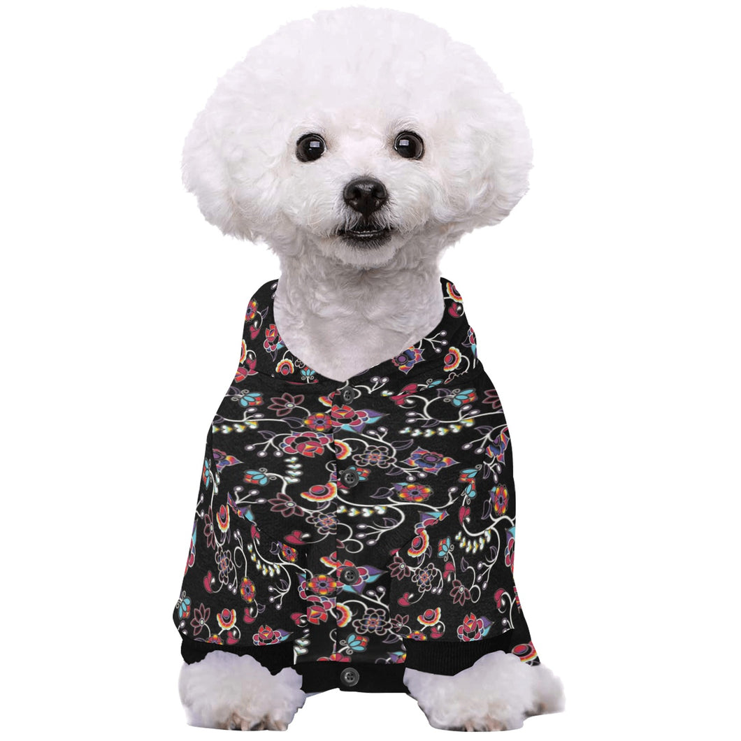 Floral Danseur Pet Dog Hoodie