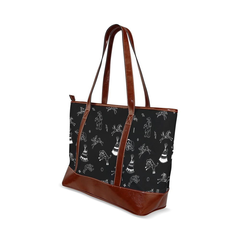 Ledger Dables Black Tote Handbag