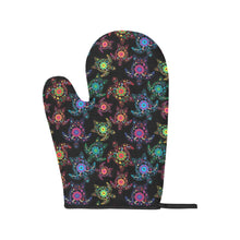 Load image into Gallery viewer, Neon Floral Turtles Oven Mitt &amp; Pot Holder
