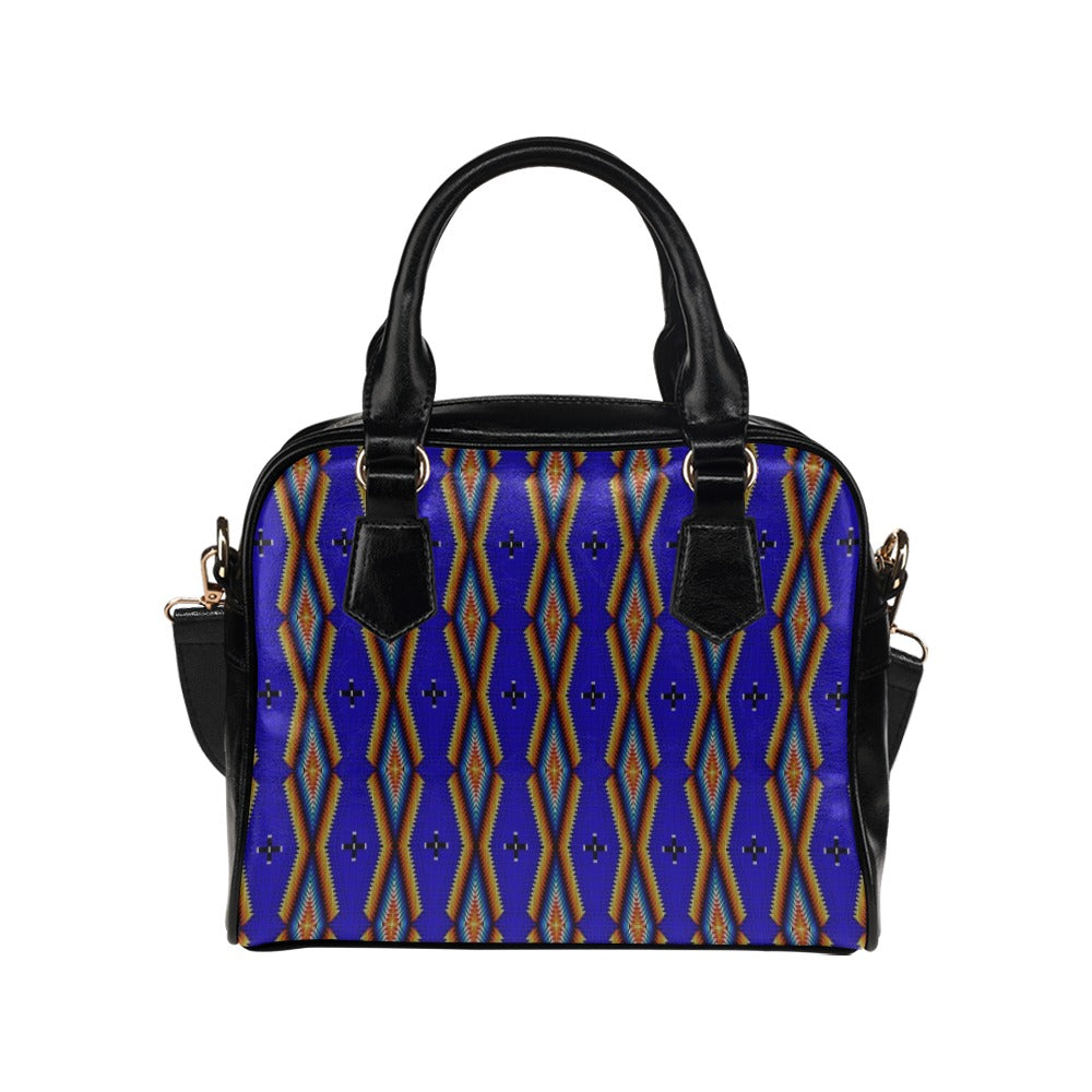 Diamond in the Bluff Blue Shoulder Handbag