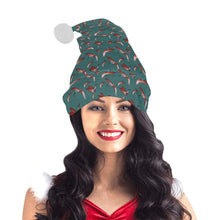 Load image into Gallery viewer, Red Swift Turquoise Santa Hat
