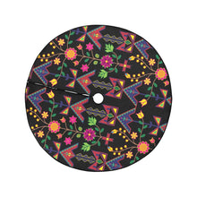 Load image into Gallery viewer, Geometric Floral Spring-Black Christmas Tree Skirt 47&quot; x 47&quot;
