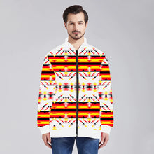 Load image into Gallery viewer, Visions of Peace Directions Zippered Collared Lightweight Jacket
