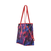 Load image into Gallery viewer, Animal Ancestors 3 Blue Pink Swirl Clover Canvas Tote Bag
