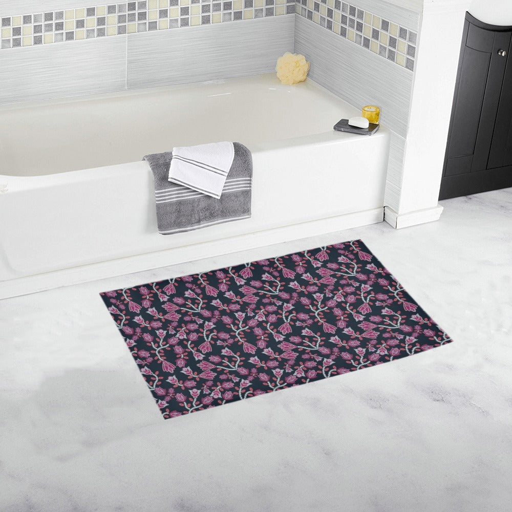 Beaded Pink Bath Rug 16''x 28''