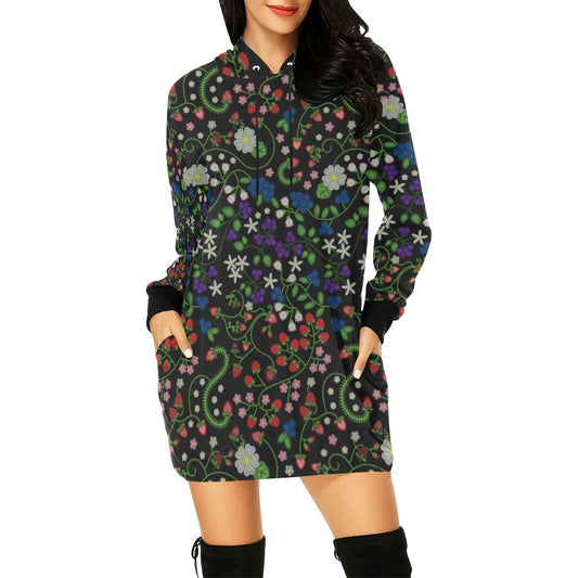 Grandmother Stories Midnight Hoodie Dress