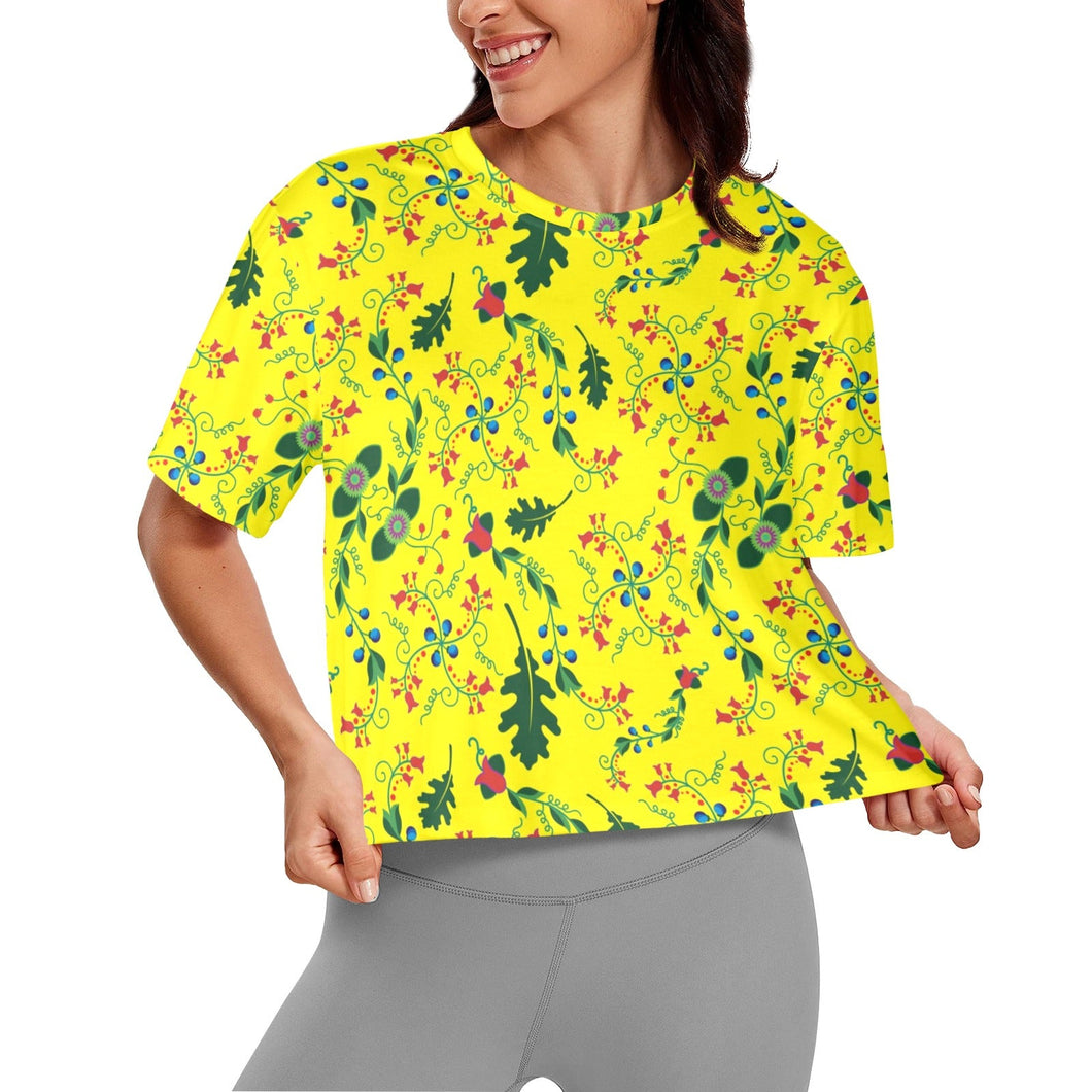 Vine Life Lemon Crop Top