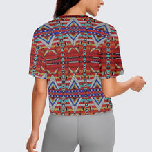 Load image into Gallery viewer, Medicine Blessing Red Crop Top
