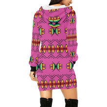 Load image into Gallery viewer, Sacred Trust Pink Hoodie Dress
