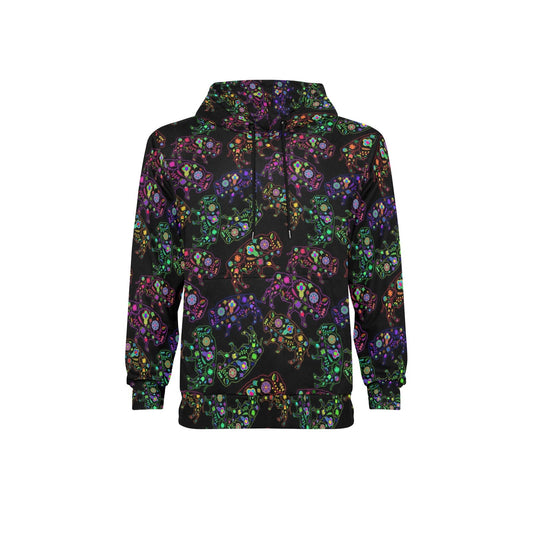 Neon Floral Buffalos Fleece Hoodie