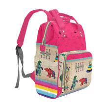 Load image into Gallery viewer, Bear Ledger Berry Multi-Function Diaper Backpack/Diaper Bag
