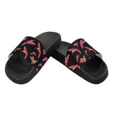 Load image into Gallery viewer, Red Swift Colourful Black Women&#39;s Slide Sandals
