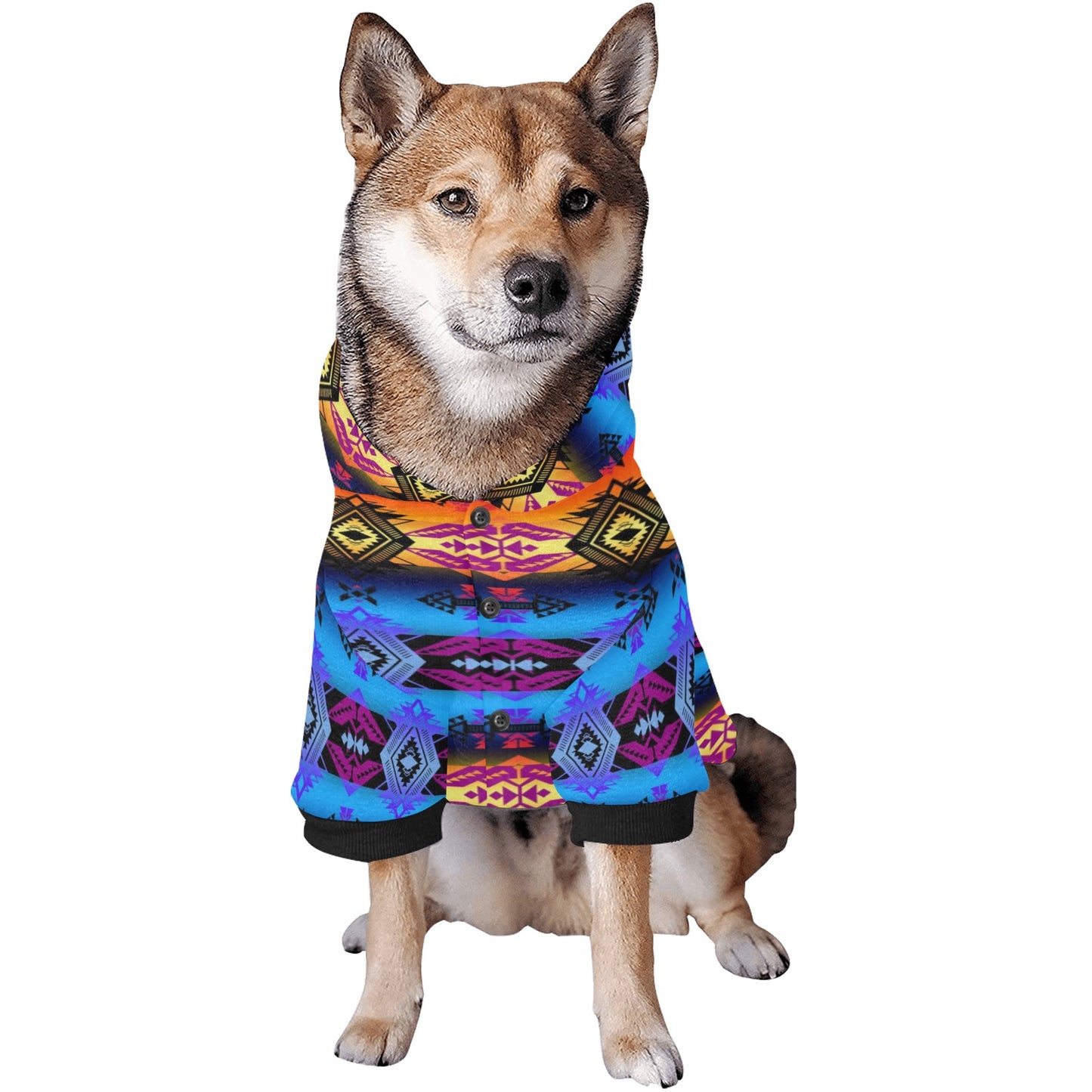 Sovereign Nation Sunset Pet Dog Hoodie