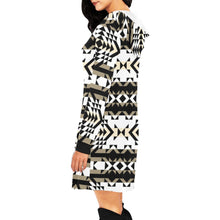 Load image into Gallery viewer, Black Rose Winter Canyon Hoodie Dress
