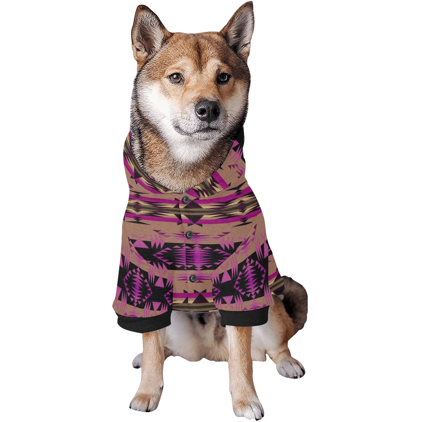 Between the Mountains Berry Pet Dog Hoodie