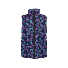 Load image into Gallery viewer, Beaded Blue Nouveau Men&#39;s Padded Vest Jacket
