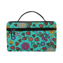 Load image into Gallery viewer, Berry Pop Turquoise Cosmetic Bag/Large
