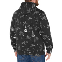 Load image into Gallery viewer, Ledger Dables Black Men&#39;s Long Sleeve Fleece Hoodie
