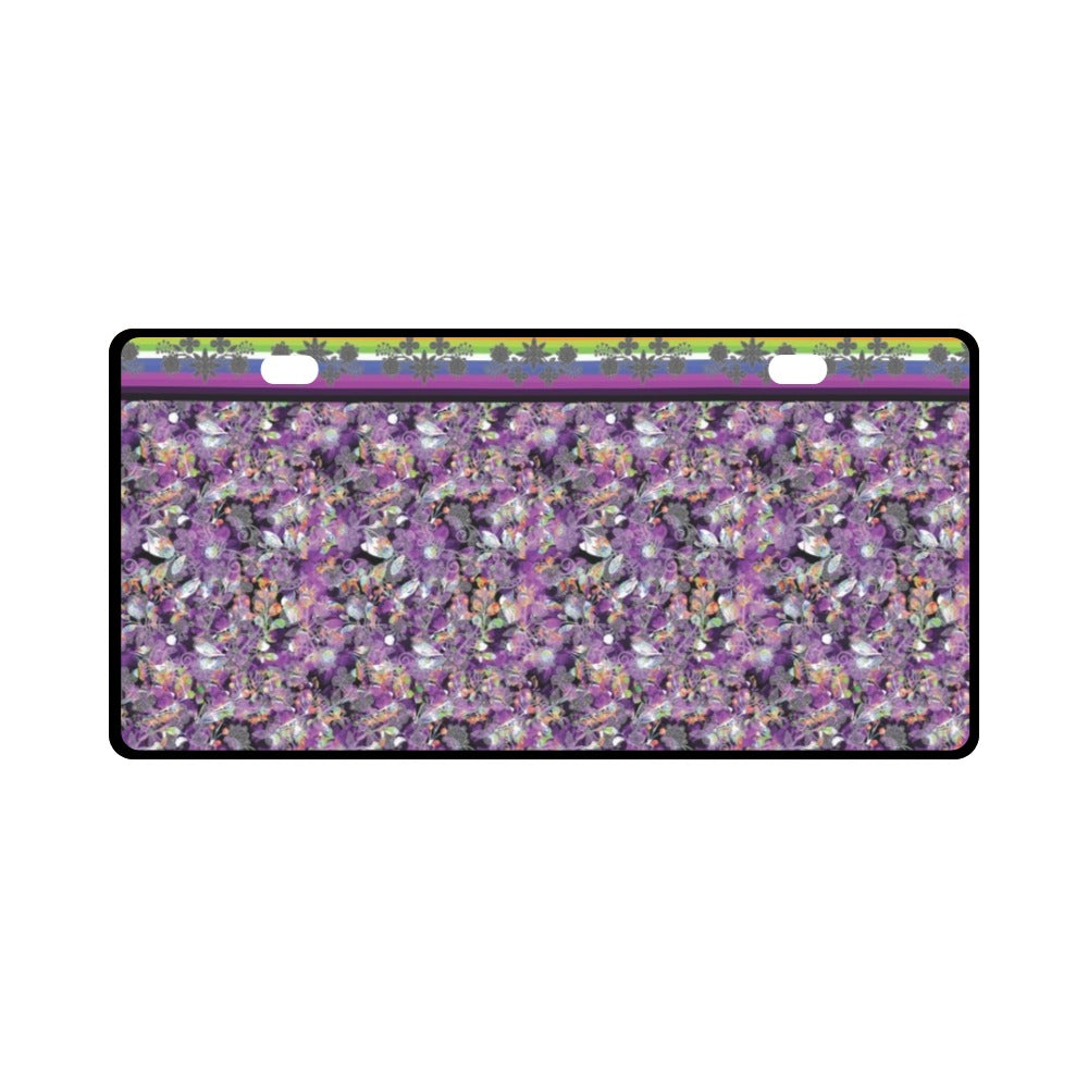 Culture in Nature Purple License Plate