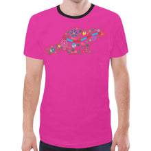 Load image into Gallery viewer, Floral Beaver Spirit Guide (Pink) New T-shirt for Men
