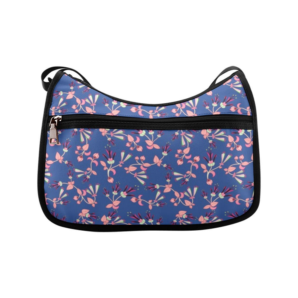 Swift Floral Peach Blue Crossbody Bags