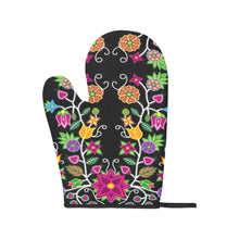 Load image into Gallery viewer, Floral Beadwork Oven Mitt &amp; Pot Holder
