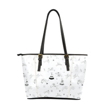 Load image into Gallery viewer, Ledger Dables White Leather Tote Bag
