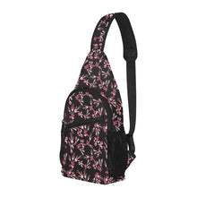 Load image into Gallery viewer, Floral Green Black Chest Bag
