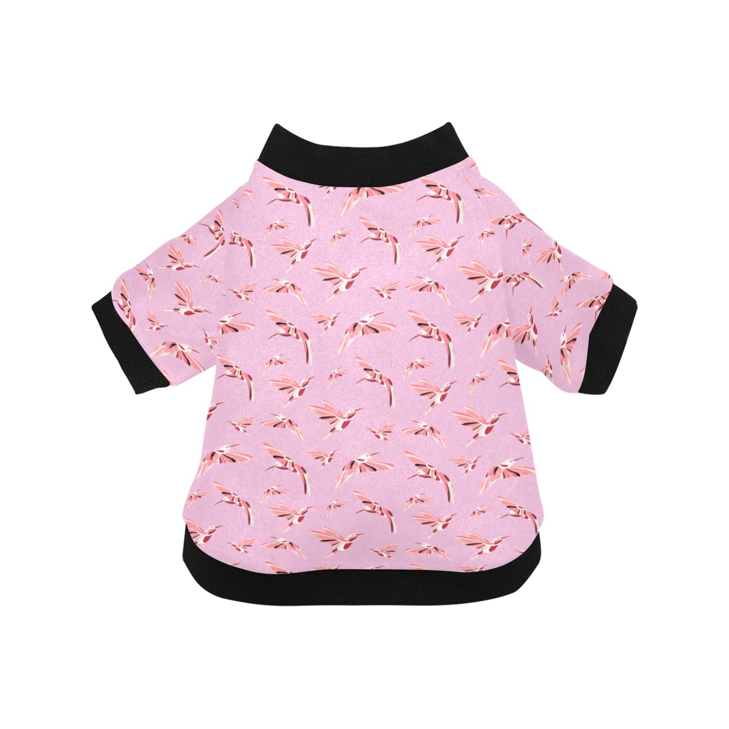 Strawberry Pink Pet Dog Round Neck Shirt